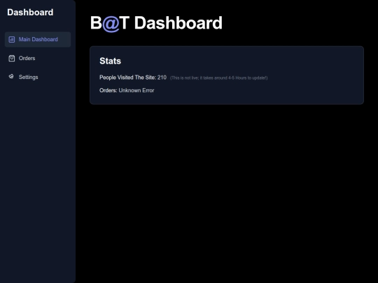 dashboardsite screenshot