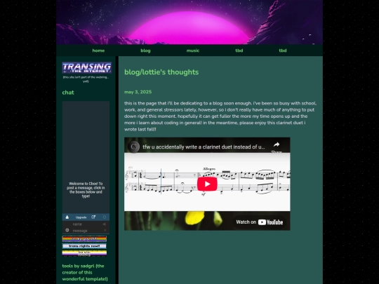 blog screenshot