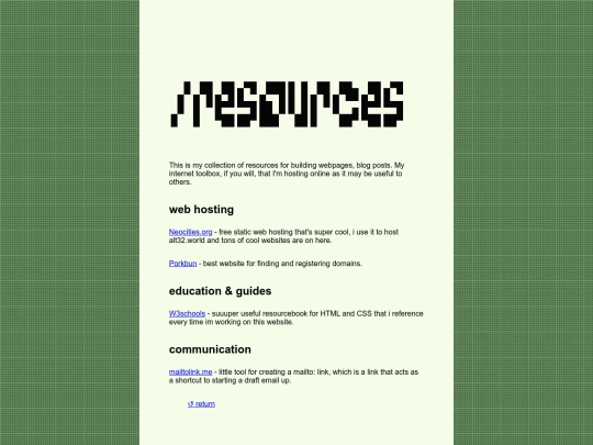resources screenshot