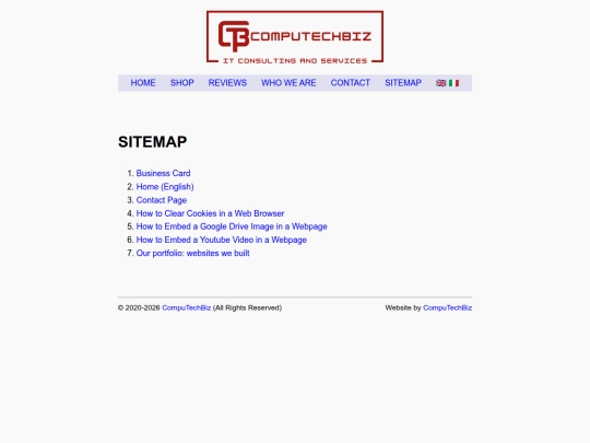 sitemap screenshot