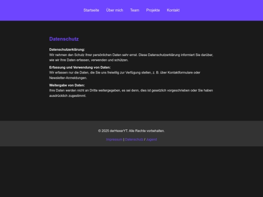 datenschutz screenshot