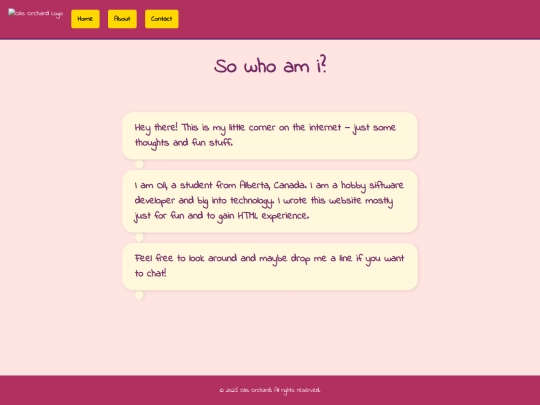about/aboutme screenshot