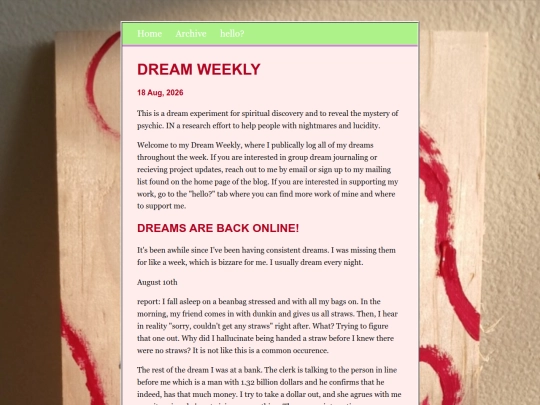 posts/2026-08-18-DREAM-WEEKLY screenshot