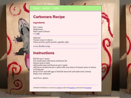 posts/carbonara-recipe screenshot