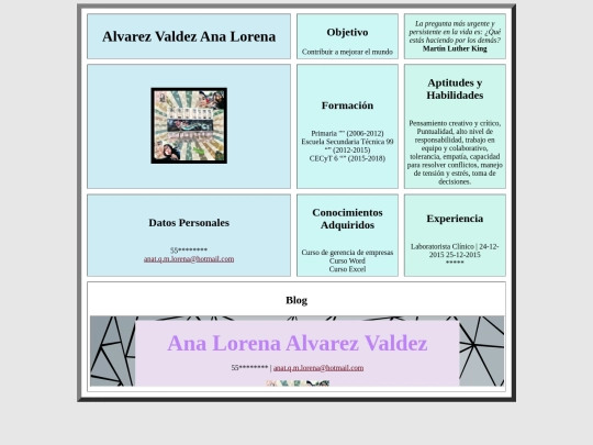 Blog y Currículum/currculum screenshot