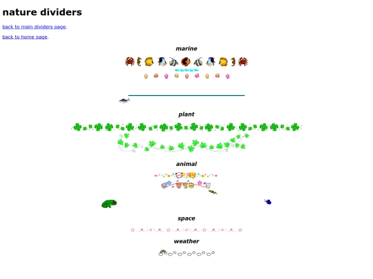 dividers/nature screenshot