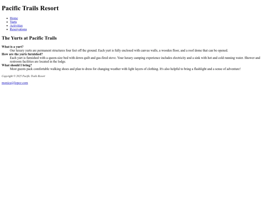 webd152/chapter2/pacific/yurts screenshot