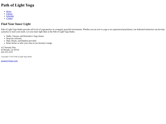 webd152/chapter3/yoga screenshot