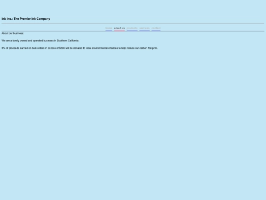 InkIncAbout screenshot