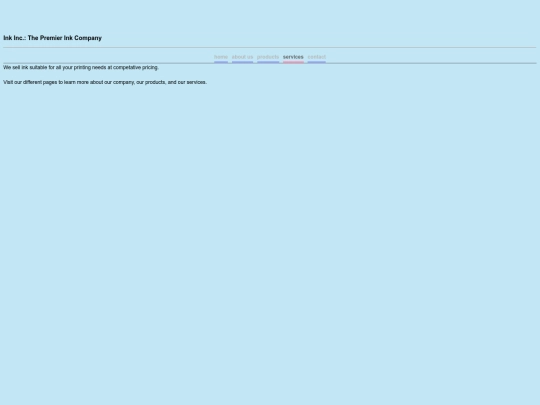 InkIncServices screenshot