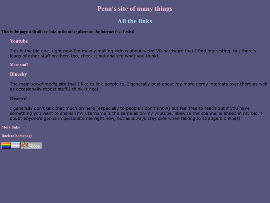links screenshot