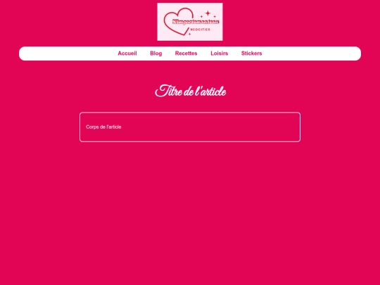 blog/modele screenshot