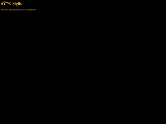 codex/sigils screenshot