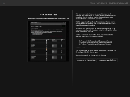 Mods/ASKThemeTool screenshot