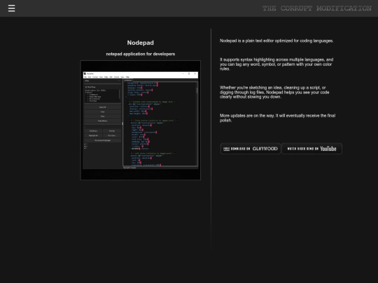 Mods/Nodepad screenshot