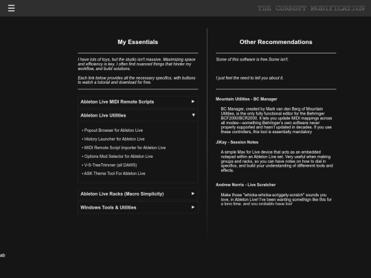 Mods screenshot