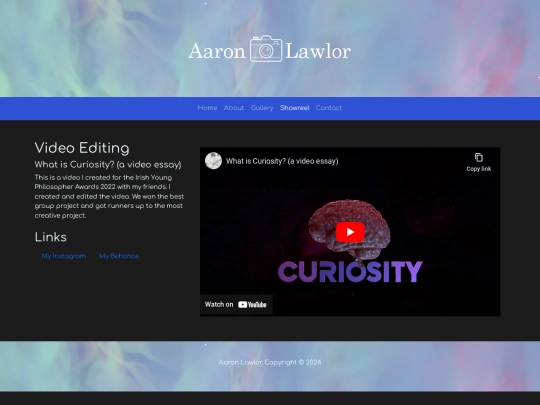 showreel screenshot