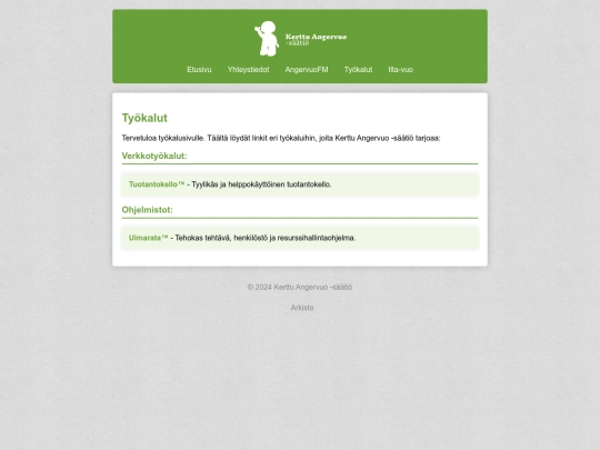 tyokalut screenshot