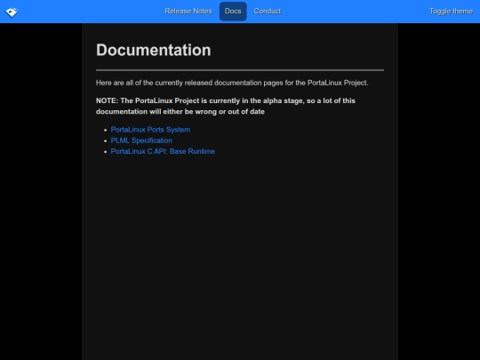 portalinux/docs screenshot