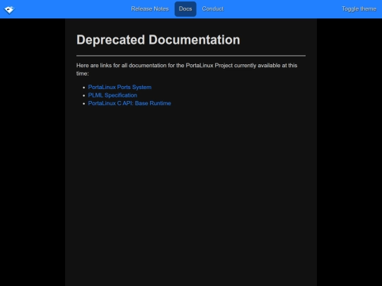 portalinux/docs/outdated screenshot
