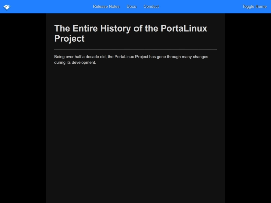 portalinux/history screenshot