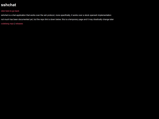 sshchat screenshot