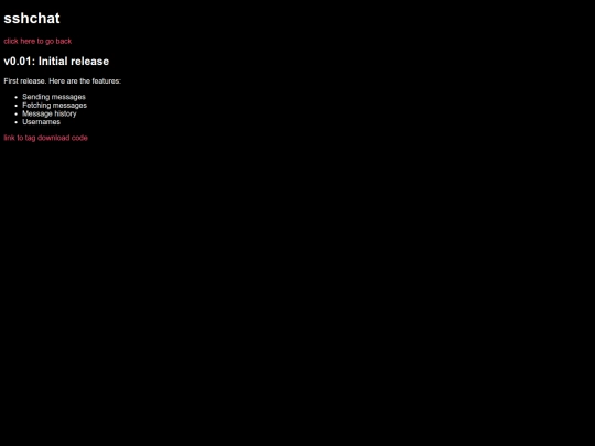 sshchat/release-1 screenshot