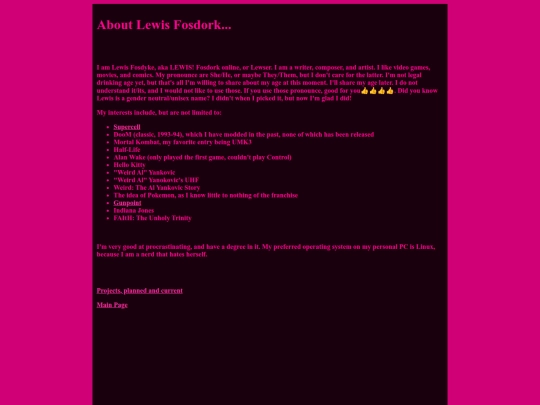 aboutlewis screenshot
