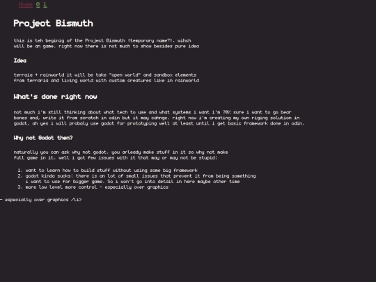 output/ProjectBismuth/page1 screenshot