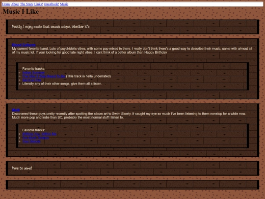 website/music screenshot