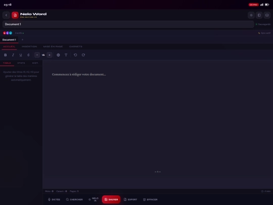 bloc-notes screenshot