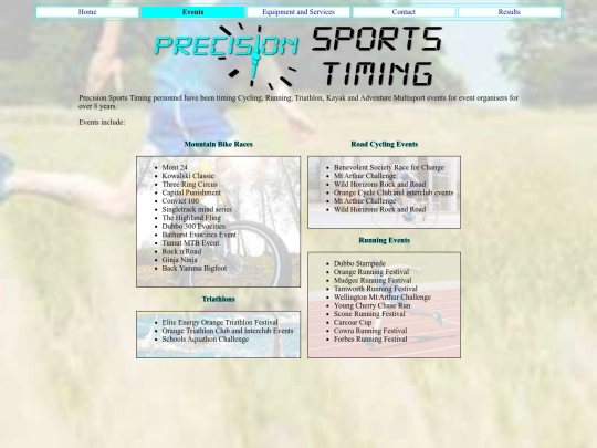 events screenshot