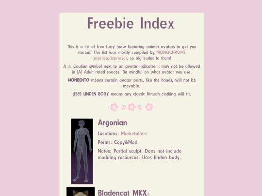 freebies screenshot
