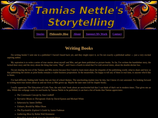 blog/books screenshot