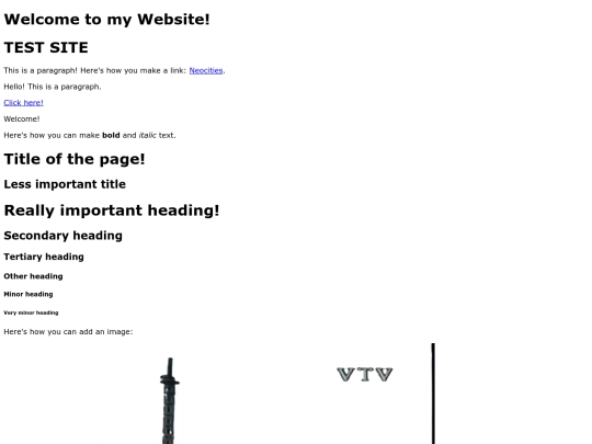 testsite screenshot