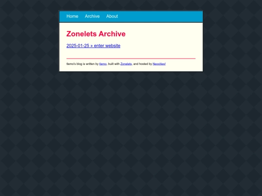 archive screenshot
