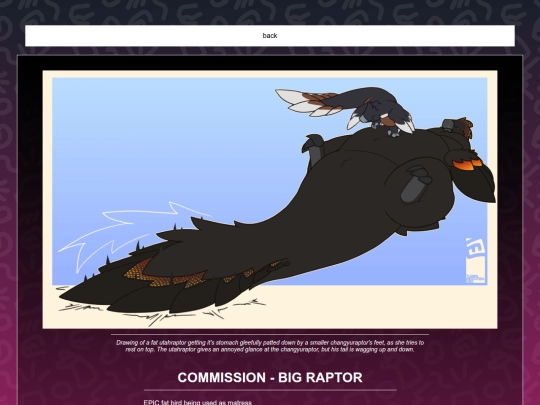 gallery/COMMISSION - BIG RAPTOR screenshot