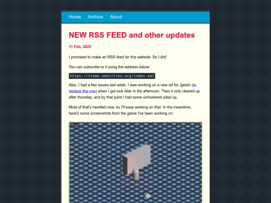 posts/2025-02-11-NEW-RSS-FEED-and-other-updates screenshot