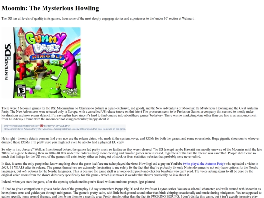 moomin screenshot