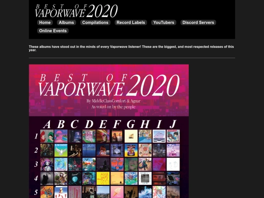 albums2020 screenshot