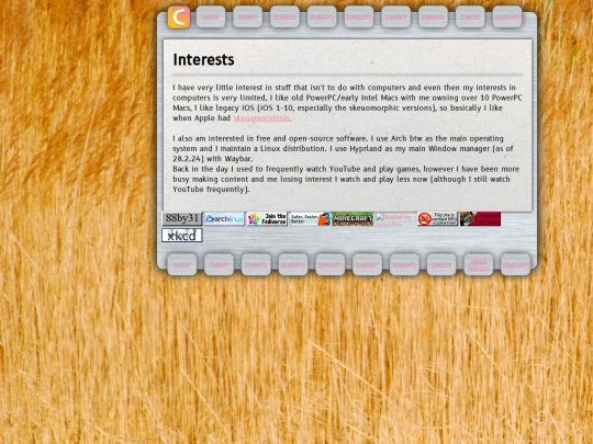 interests screenshot
