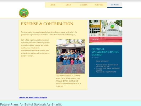 donation screenshot