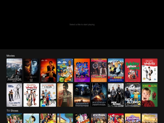 Tv and movie player /Index screenshot