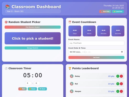 Classdash screenshot