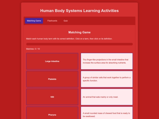 Keywords-BodySystems screenshot