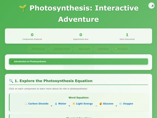 Photosynthesis screenshot