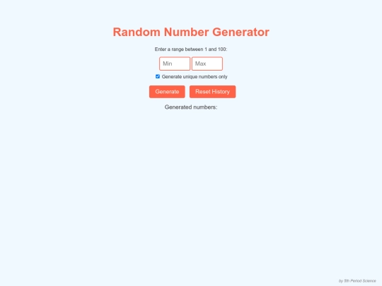 Randomnumber screenshot