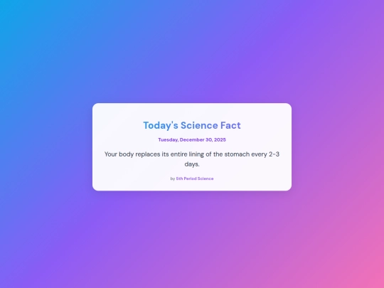 daily-science-fact-embed screenshot