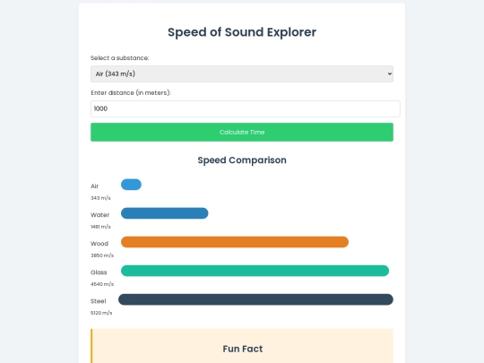 speedofsound screenshot