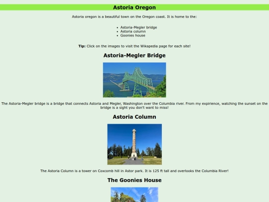 travel_webpage screenshot
